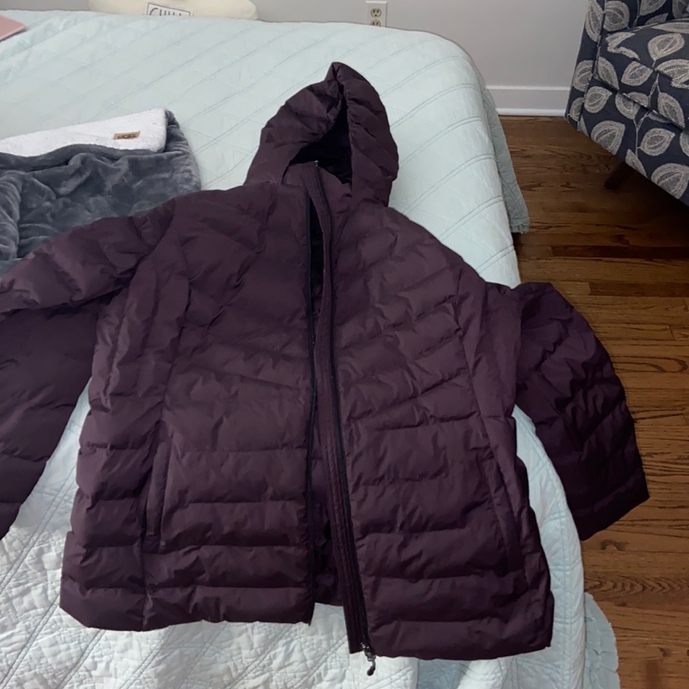 Purple winter coat